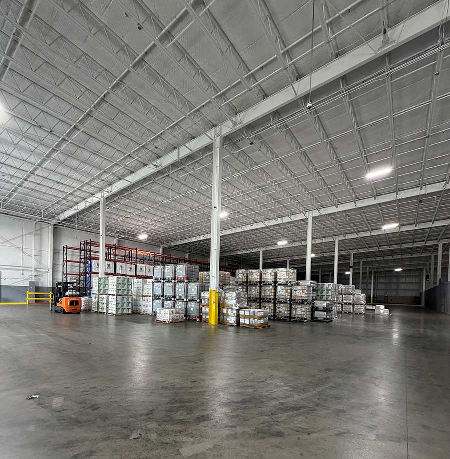 Inside shot of the Desirable Logistics Warehousing and Cross-Docking main Warehouse